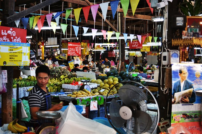 Visite du marché local à Chiang Mai.